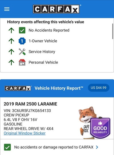 2019 RAM 2500 Laramie