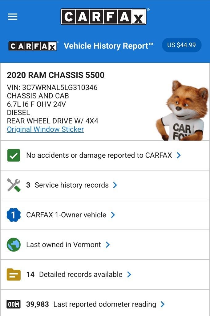 2020 RAM 5500HD Tradesman