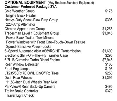 2021 RAM 3500 Tradesman