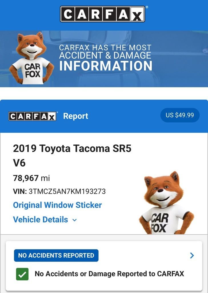 2019 Toyota Tacoma SR5 V6