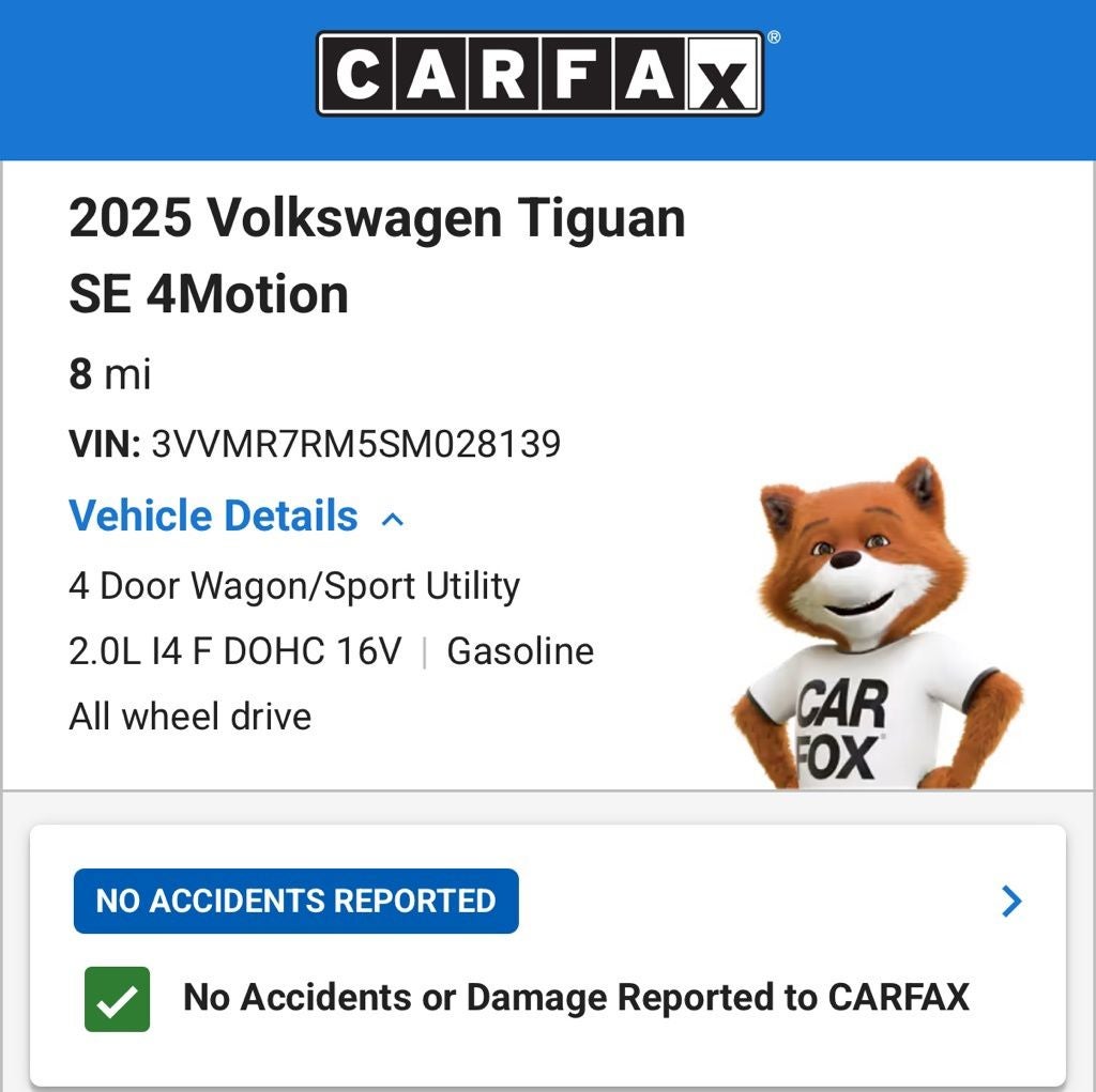 2025 Volkswagen Tiguan 2.0T SE