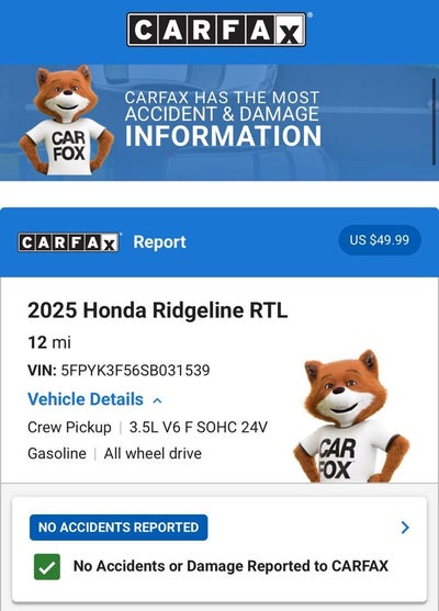 2025 Honda Ridgeline RTL