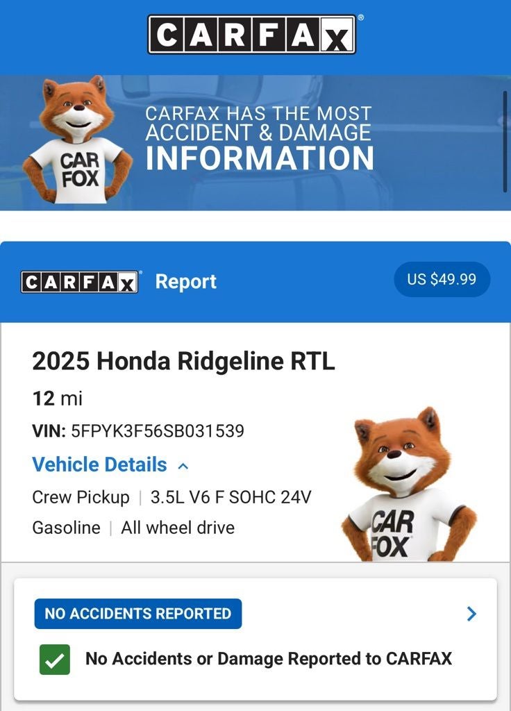 2025 Honda Ridgeline RTL
