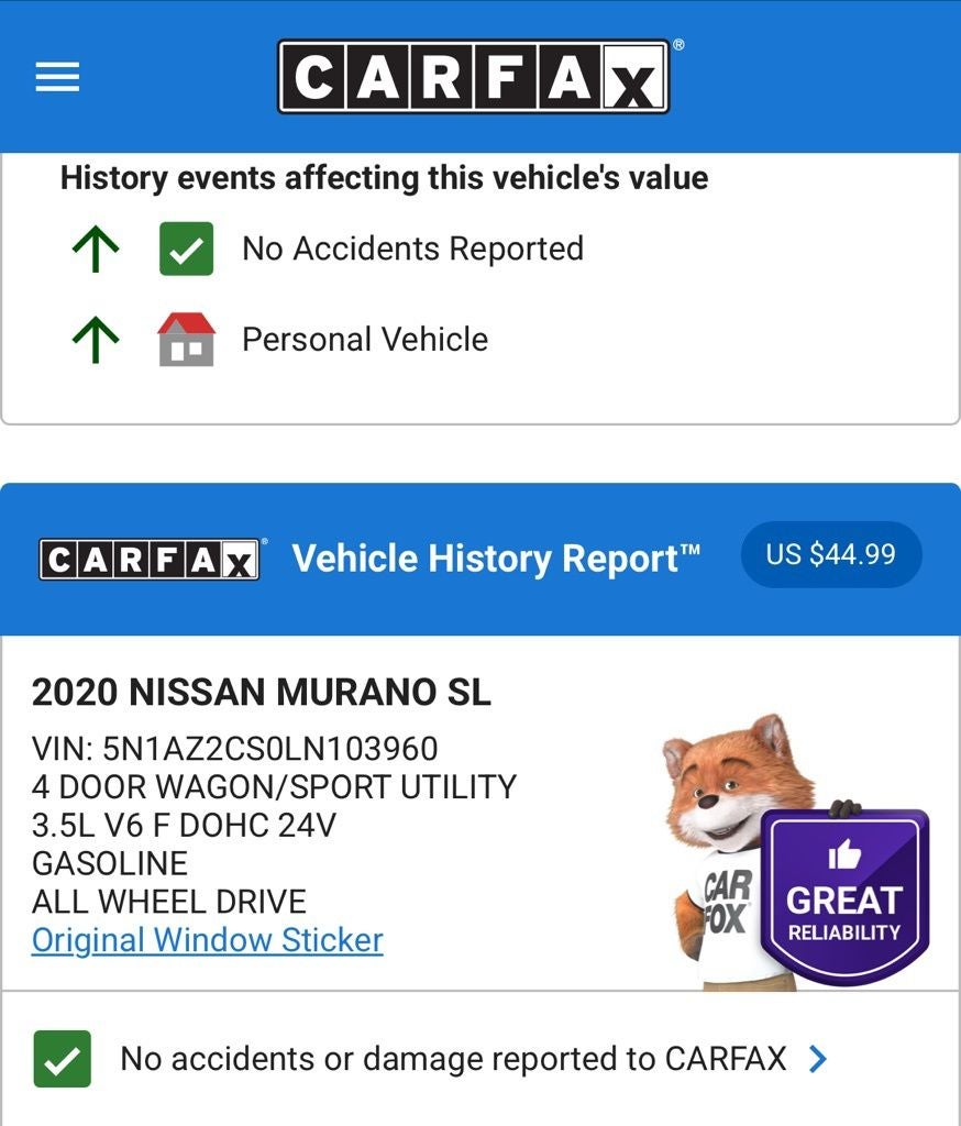 2020 Nissan Murano SL