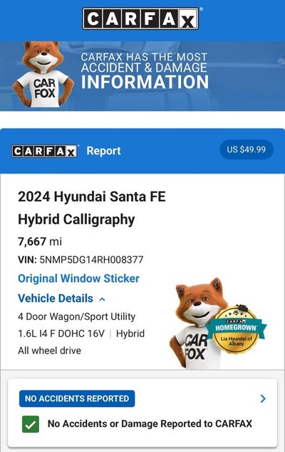 2024 Hyundai Santa Fe Hybrid Calligraphy