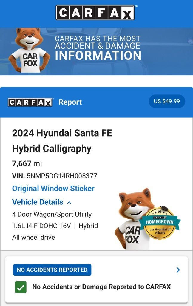 2024 Hyundai Santa Fe Hybrid Calligraphy