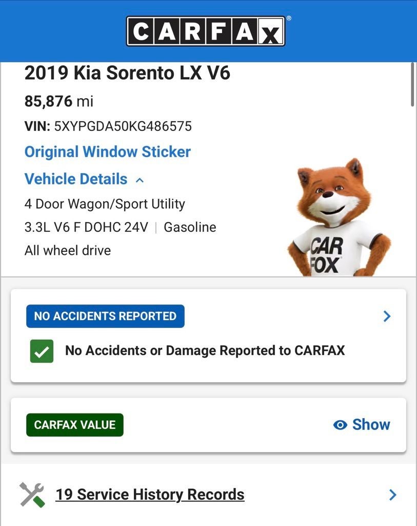 2019 Kia Sorento LX