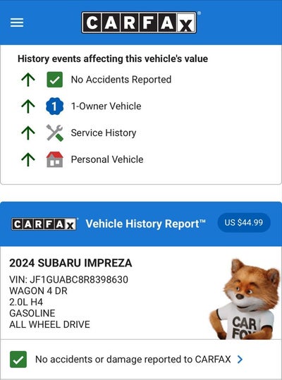 2024 Subaru Impreza Base