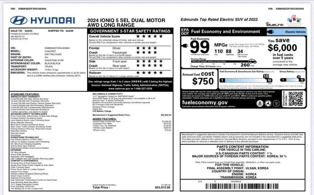 2024 Hyundai IONIQ 5 SEL