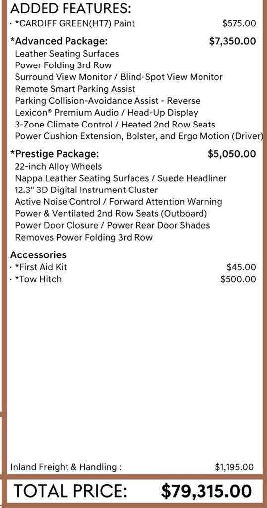 2024 Genesis GV80 3.5T Advanced