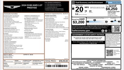 2024 Genesis GV80 3.5T Advanced