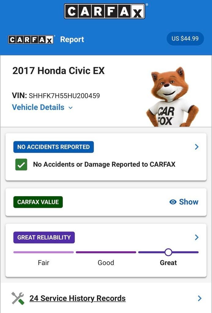 2017 Honda Civic EX