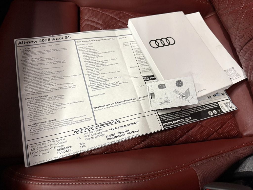 2025 Audi S5 3.0T Premium Plus quattro