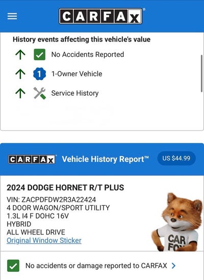 2024 Dodge Hornet R/T Plus