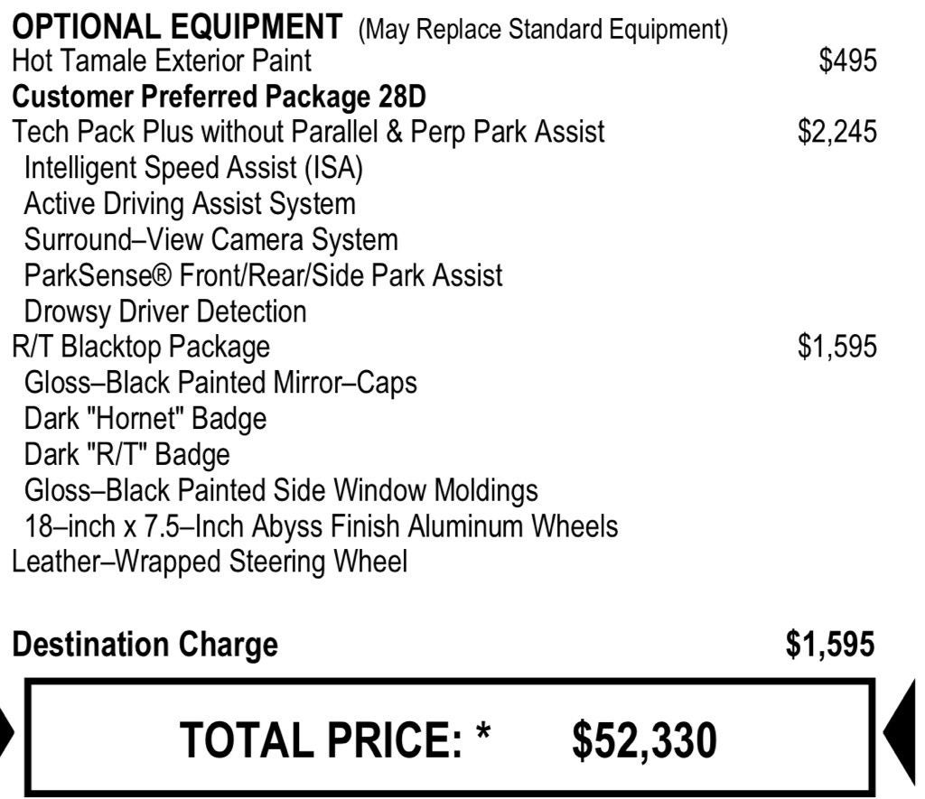 2024 Dodge Hornet R/T Plus