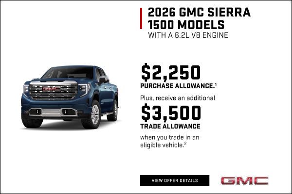 $2,250 PURCHASE ALLOWANCE.1

Plus, receive an additional $3,500 TRADE ALLOWANCE when you trade in...
