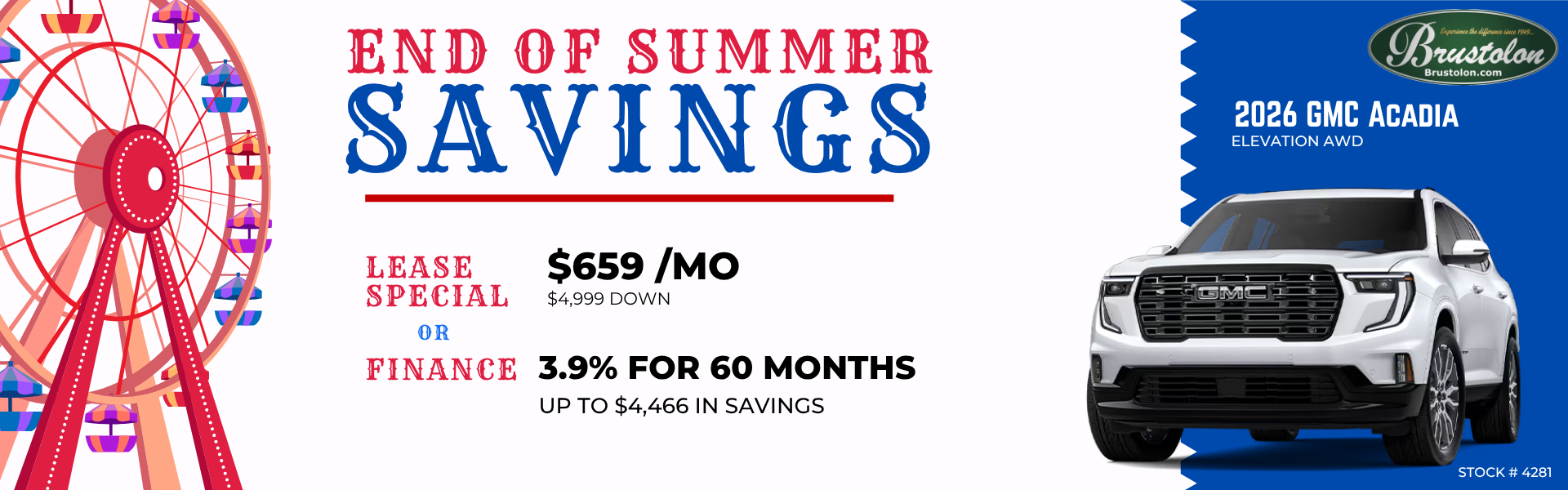 End of Summer Savings
