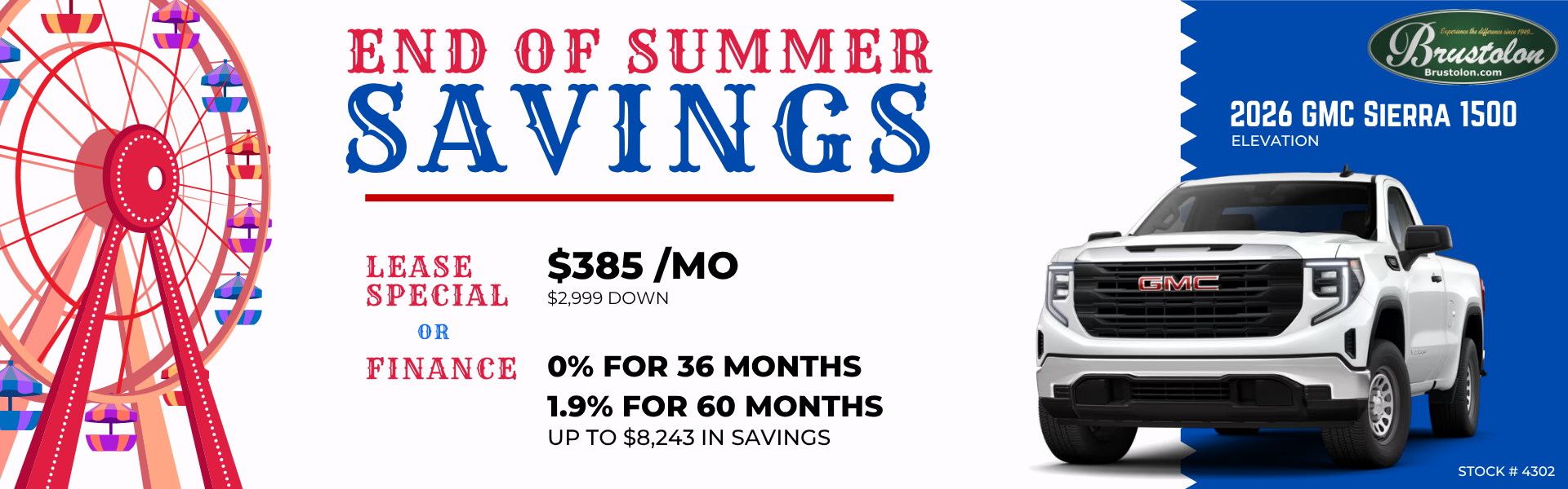 End of Summer Savings